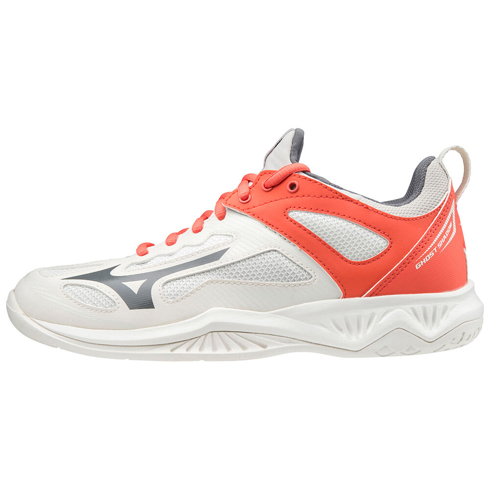 Zapatillas Balonmano Mizuno Ghost Shadow Mujer Blancas/Coral España KVYZ-87140